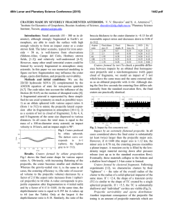 CRATERS MADE BY SEVERELY FRAGMENTED ASTEROIDS