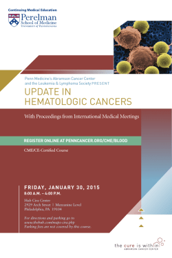 View Invitation - Abramson Cancer Center