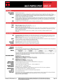 PRODUCT DATA SHEET: MULTI-PURPOSE
