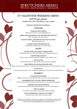 VIEW MENU - The Butchers Arms