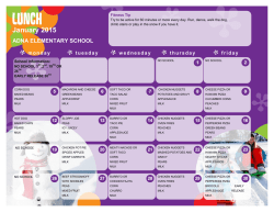 AES Lunch Menu - Adna School District