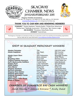 Newsletter-January 2015 - Skagway Chamber of Commerce