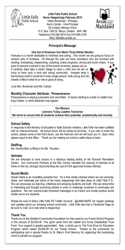 Newsletter - Little Falls Public School