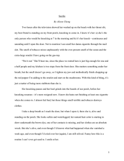 1 Sectile By Alison Cheng Two hours after the television showed her