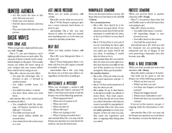 Monster of the Week Revised &ndash; Hunter Reference Sheets