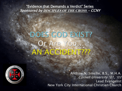 DOES GOD EXIST? Or Are You&hellip; AN ACCIDENT