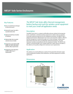 MESA&reg; Sole Series Enclosures