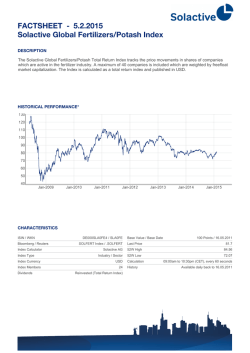 FACTSHEET - Solactive Global Fertilizers/Potash Index 30.1.2015