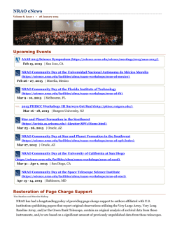 NRAO eNews: Vol. 8, Issue 1 - National Radio Astronomy Observatory