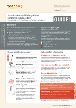 2015 APP GUIDE TchNZ SL Undergrad (SEC