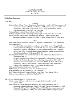 vita update04 - Ithaca College