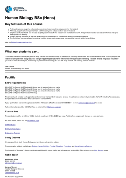 Save as pdf - University Of Worcester