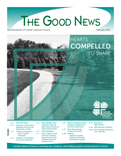 Newsletter - Carmel Lutheran Church