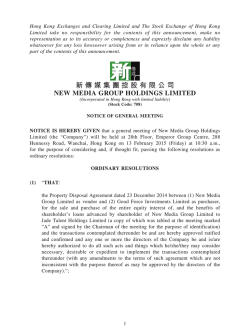 Notice of the General Meeting