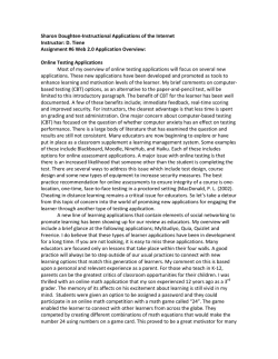 D. Tiene Assignment #6 Web 2.0 Application Overview
