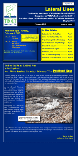 1) Feb Lateral Lines 2015 - Winchester Trout Unlimited #638
