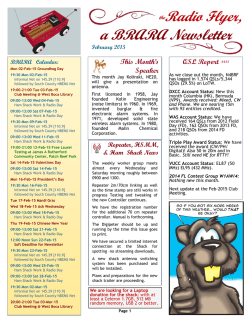 a BRARA Newsletter theRadio Flyer,