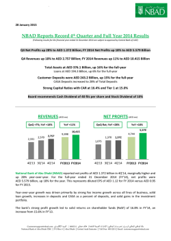 National Bank of Abu Dhabi discloses management report on 4th