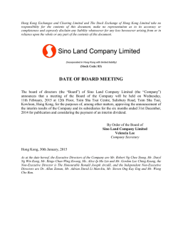 Date of Board Meeting