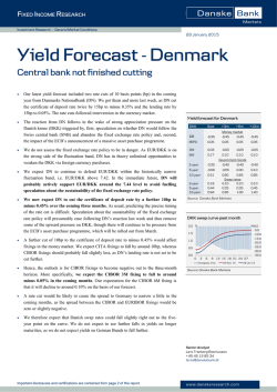 Yield Forecast Denmark
