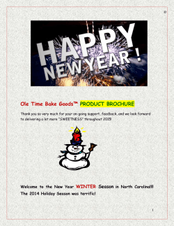 WinterBrochure-2015 - Ole Time Bake Goods