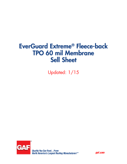 EverGuard Extreme&reg; Fleece-back TPO 60 mil Membrane Sell