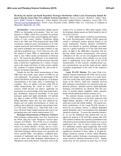Resolving the Spatial and Depth Dependent Hydrogen Distribution