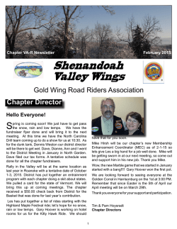 February 2015 Newsletter - GWRRA, Virginia Chapter R, Homepage