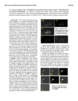 Si Mg Al P      S Al Mg Si P      S      Ca K