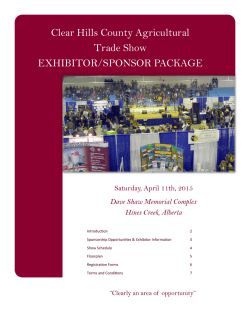 Sponsorship package - Clear Hills County