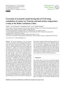 Correction of systematic model forcing bias of CLM using