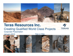 to view Corporate Presentation updated Jan, 2015