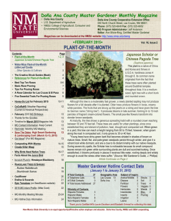 Master Gardener Magazine-February 2015