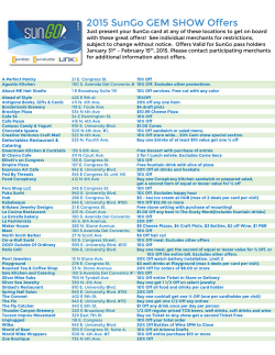 View a list of participating businesses.