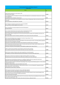 Environmental Science and Pollution Research