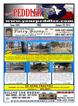 &ldquo;Lake Livingston Country Living&rdquo; - East TX Peddler, Livingston, TX