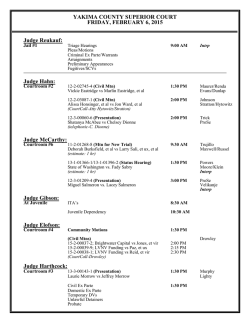 YAKIMA COUNTY SUPERIOR COURT