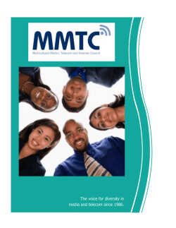 The voice for diversity in media and telecom since 1986.