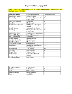 2014 Points Download - Progressive Show Jumping, Inc.