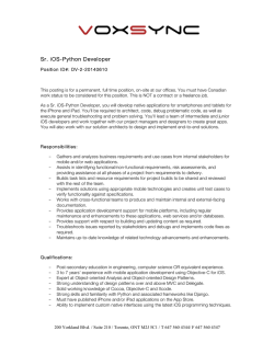 Sr. iOS-Python Developer