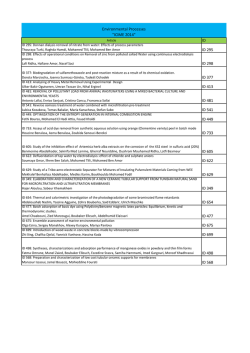 Environmental Processes