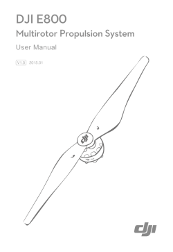 DJI E800 - DJI Innovations