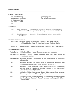 curriculum vitae - New York University