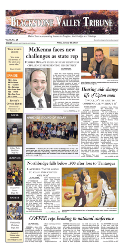 January 30, 2015 - Stonebridge Press and Villager Newspapers
