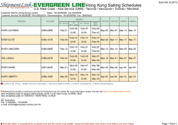 Asia Service (UAM) - Tacoma / Vancouver / Toronto