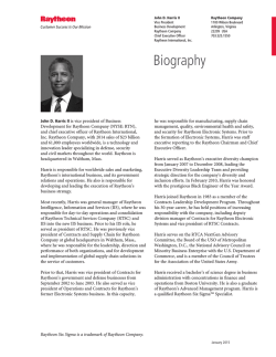 John Harris II bio January 2015