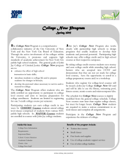 Spring2015Catjrc - Justice Resource Center NYC