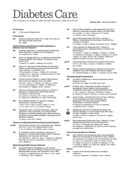 TOC (PDF) - Diabetes Care