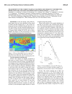 measurement of the current martian cratering size frequency