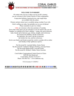 WELCOME TO WORSHIP! &bull;No matter who you are or where you are